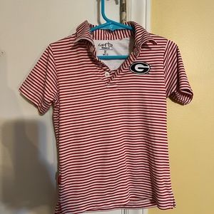 Toddler Garb red/white Georgia bulldog carson polo